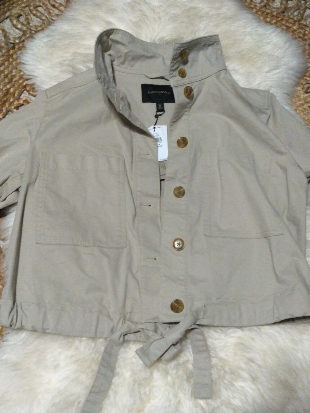 Banana Republic Lightweight Utility Jacket with Button Front NWT